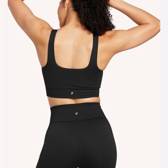 NWT, Peloton, Apparel, Seamless Square Neck Bra, Black XS/S - Picture 2 of 4